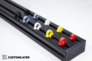 CustomLayer Aluminiumprofil Kabel Clips